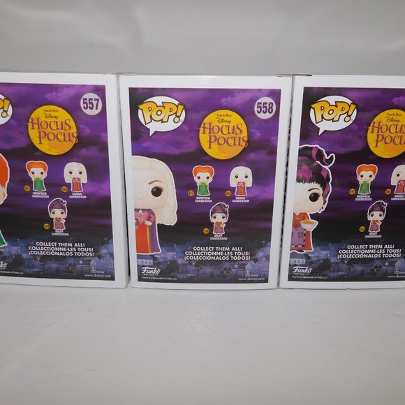 FUNKO Disney Hocus Pocus Sarah Mary Winnifred Sanderson 557 558 559 Figures NEW - Picture 6 of 7